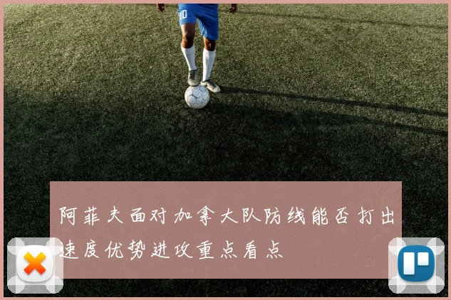 阿菲夫面对加拿大队防线能否打出速度优势进攻重点看点